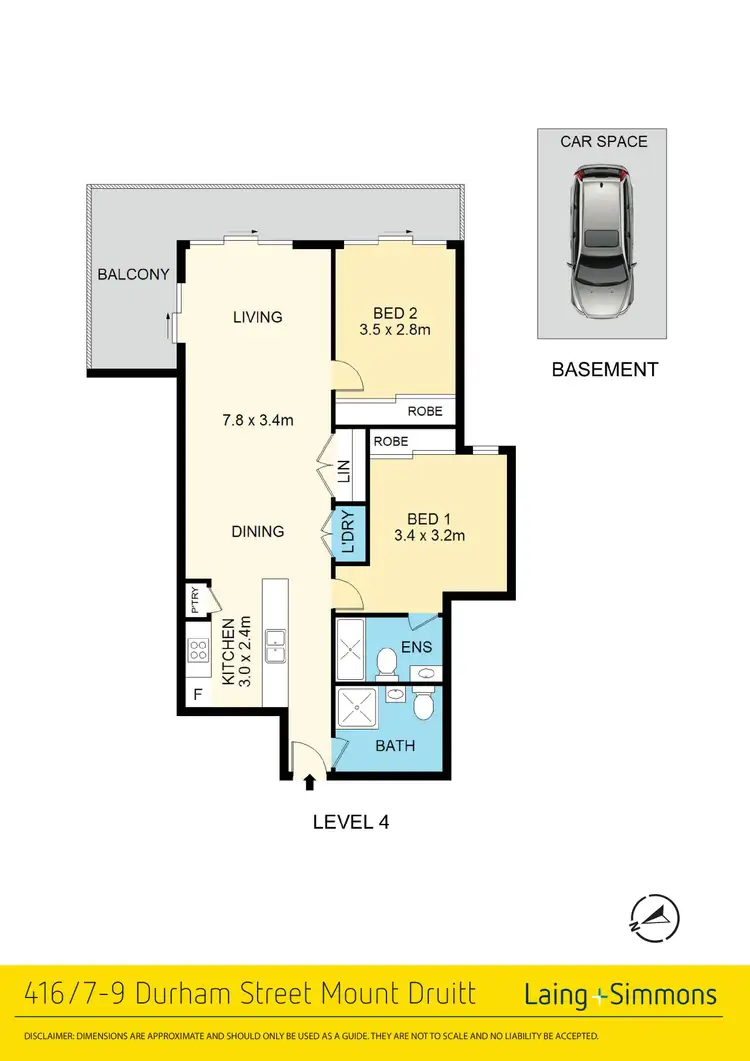 Floorplan of Homely unit listing, 416/7-9 Durham Street, Mount Druitt NSW 2770