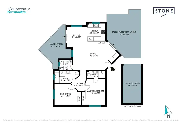 Floorplan of Homely apartment listing, 8/21-23 Stewart Street, Parramatta NSW 2150
