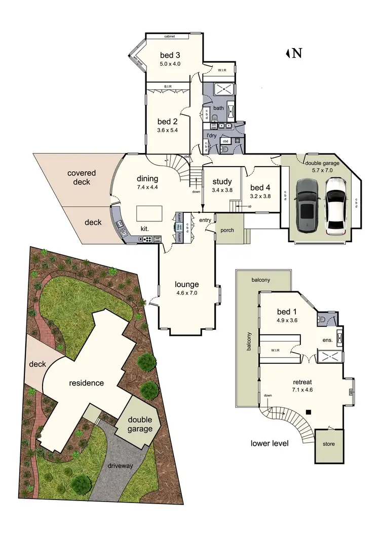 Floorplan of Homely house listing, 18 View Mount Road, Wheelers Hill VIC 3150