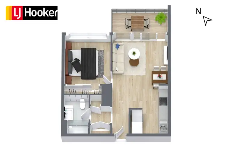 Floorplan of Homely apartment listing, 212/16 Lomandra Drive, Clayton South VIC 3169