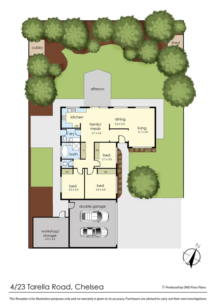 Floorplan of Homely unit listing, 4/23 Tarella Road, Chelsea VIC 3196
