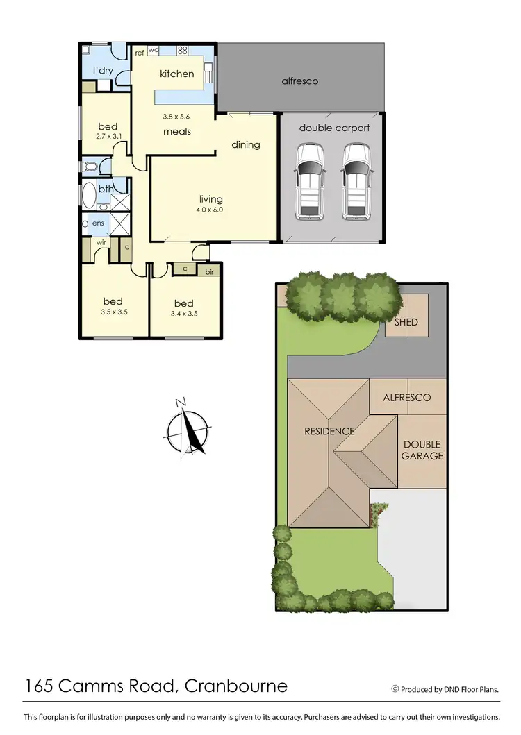 Floorplan of Homely house listing, 165 Camms Road, Cranbourne VIC 3977