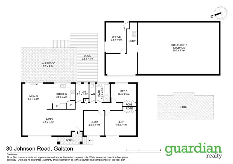 Floorplan of Homely house listing, 30 Johnson Road, Galston NSW 2159