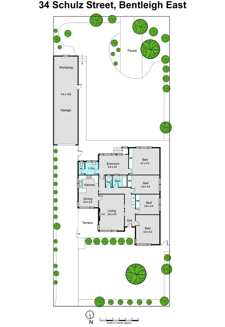 Floorplan of Homely house listing, 34 Schulz Street, Bentleigh East VIC 3165