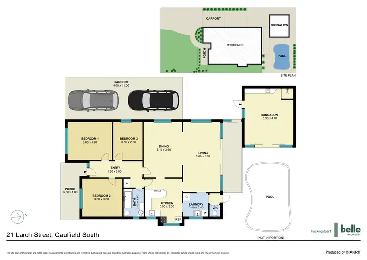 Floorplan of Homely house listing, 21 Larch Street, Caulfield South VIC 3162