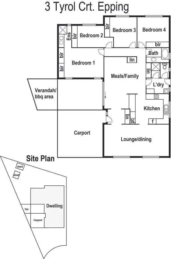 Floorplan of Homely house listing, 3 Tyrol Court, Epping VIC 3076
