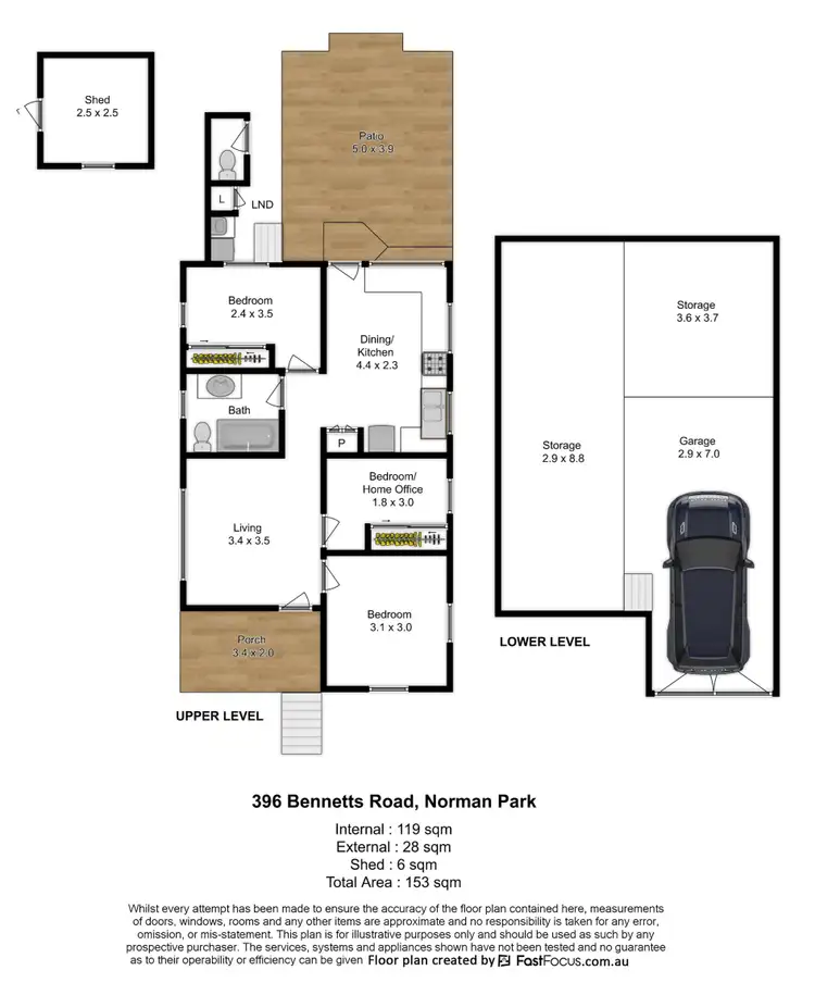 Floorplan of Homely house listing, 396 Bennetts Road, Norman Park QLD 4170