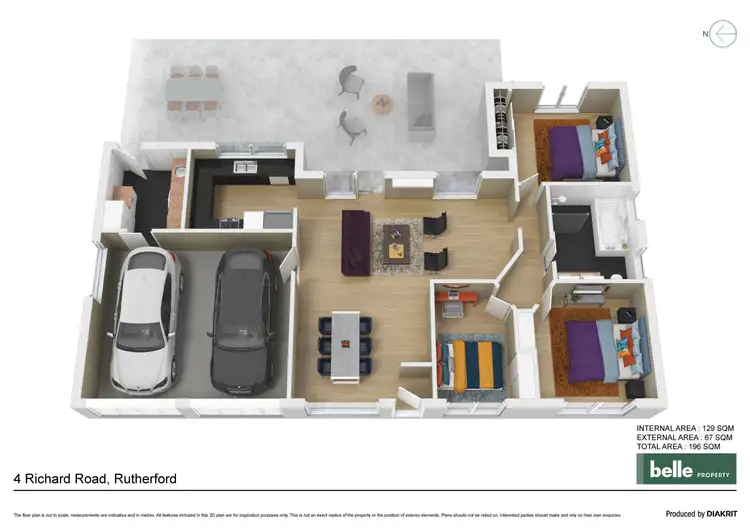 Floorplan of Homely house listing, 4 Richard Road, Rutherford NSW 2320