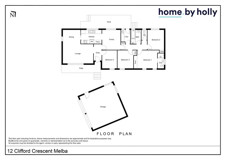 Floorplan of Homely house listing, 12 Clifford Crescent, Melba ACT 2615