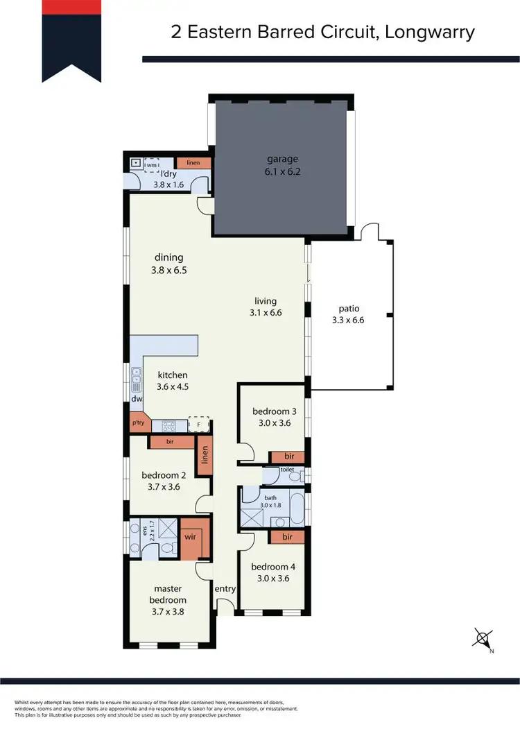 Floorplan of Homely house listing, 2 Eastern Barred Circuit, Longwarry VIC 3816