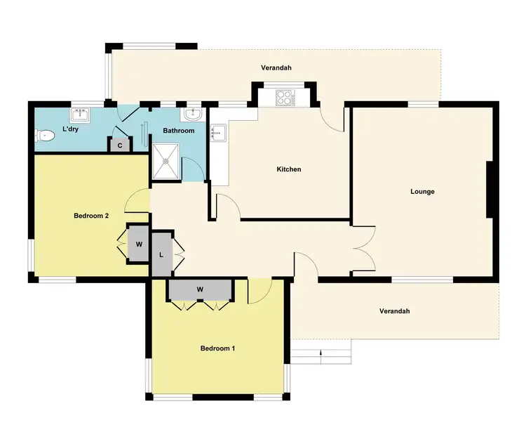 Floorplan of Homely house listing, 154 High Street, Avoca VIC 3467