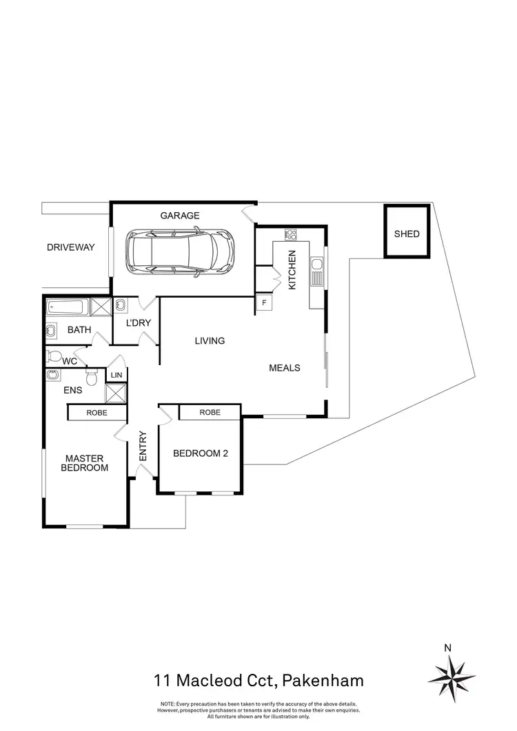 Floorplan of Homely house listing, 11 MacLeod Circuit, Pakenham VIC 3810