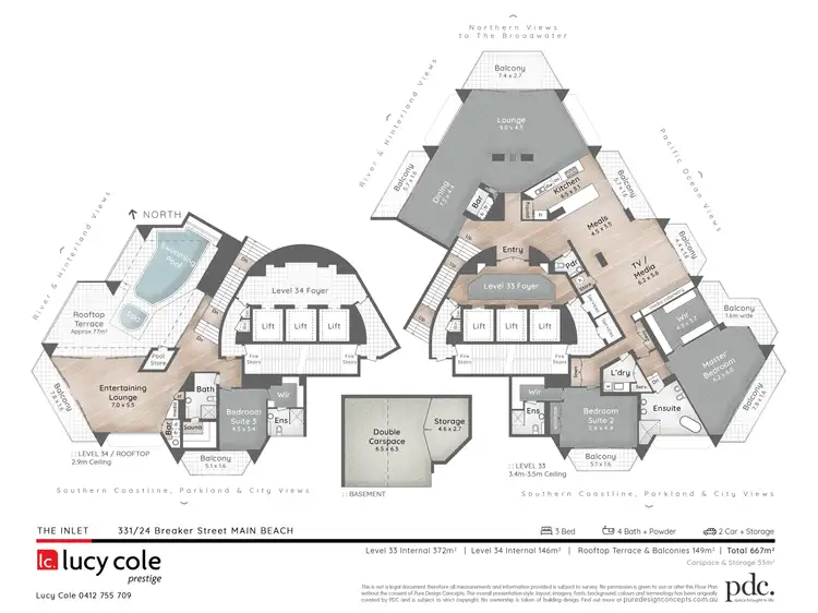 Floorplan of Homely apartment listing, 331/24 Breaker Street, Main Beach QLD 4217