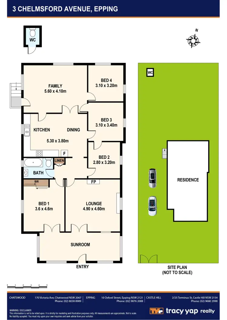 Floorplan of Homely house listing, 3 Chelmsford Avenue, Epping NSW 2121