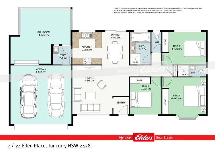 Floorplan of Homely villa listing, 4/24 Eden Place, Tuncurry NSW 2428