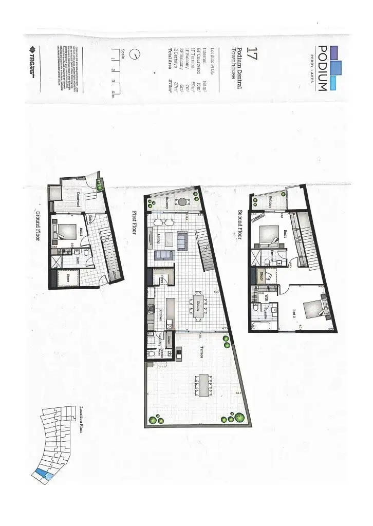 Floorplan of Homely townhouse listing, 5/61 Stadium Drive, Floreat WA 6014