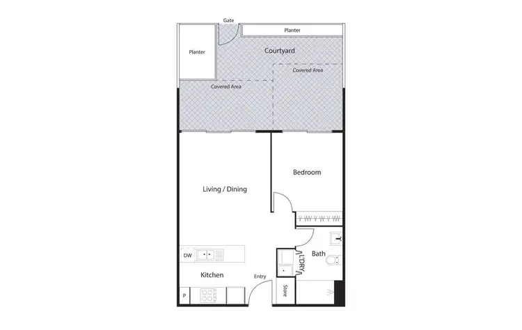 Floorplan of Homely apartment listing, 97/116 Easty Street, Phillip ACT 2606