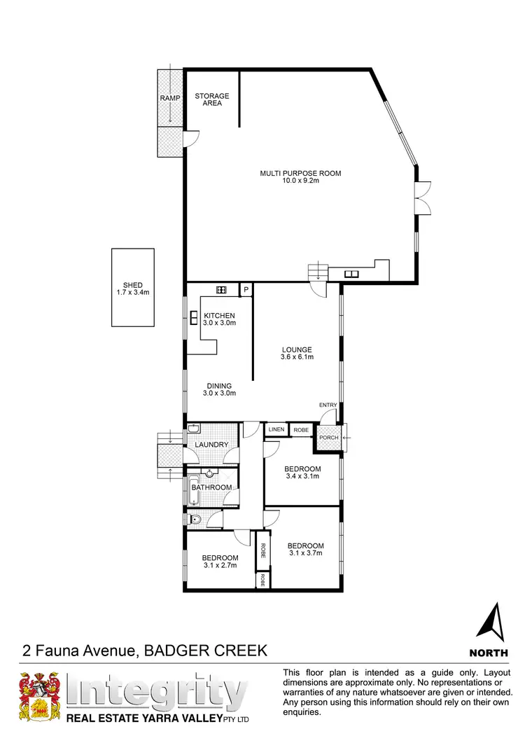 Floorplan of Homely house listing, 2 Fauna Avenue, Badger Creek VIC 3777