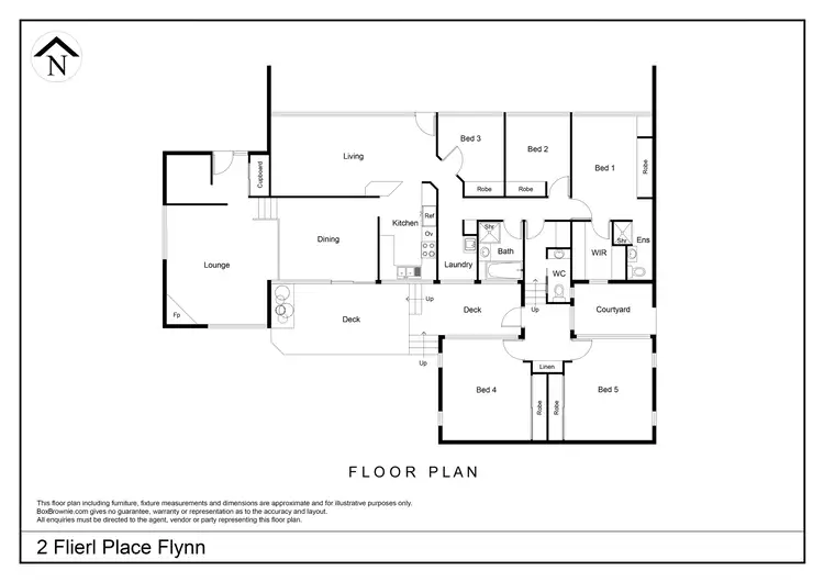 Floorplan of Homely house listing, 2 Flierl Place, Flynn ACT 2615