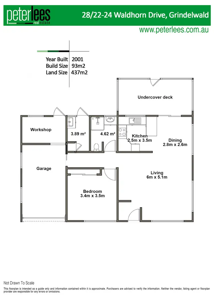Floorplan of Homely unit listing, 28/22-24 Waldhorn Drive, Grindelwald TAS 7277