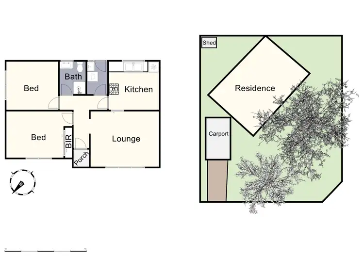 Floorplan of Homely unit listing, 1/2 Hilda Avenue, Boronia VIC 3155