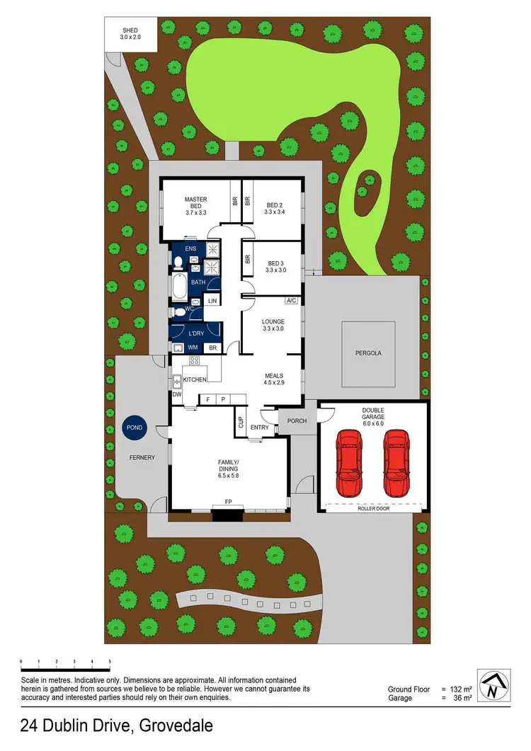 Floorplan of Homely house listing, 24 Dublin Drive, Grovedale VIC 3216