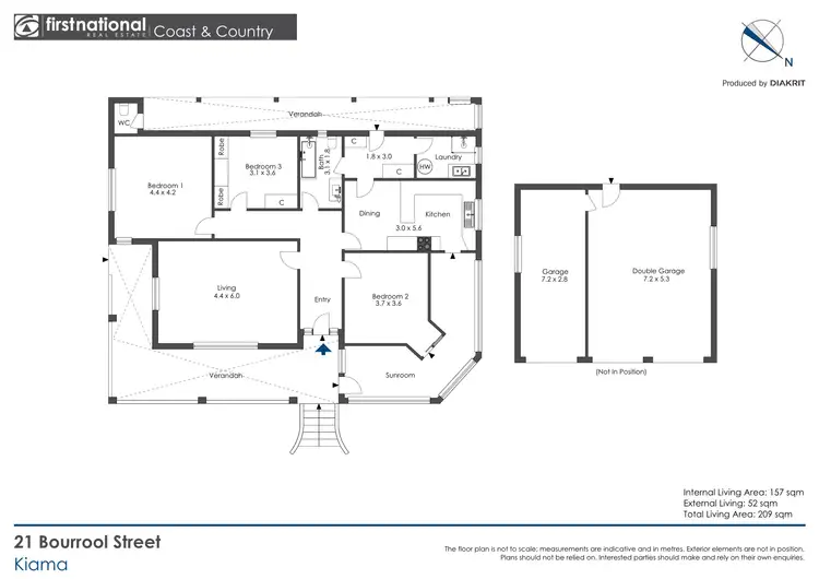Floorplan of Homely house listing, 21 Bourrool Street, Kiama NSW 2533