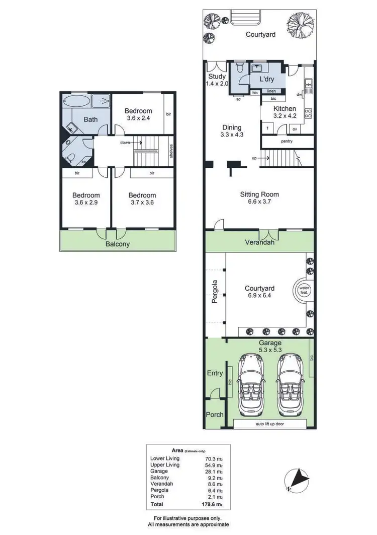 Floorplan of Homely townhouse listing, 49 Francis Street, North Adelaide SA 5006