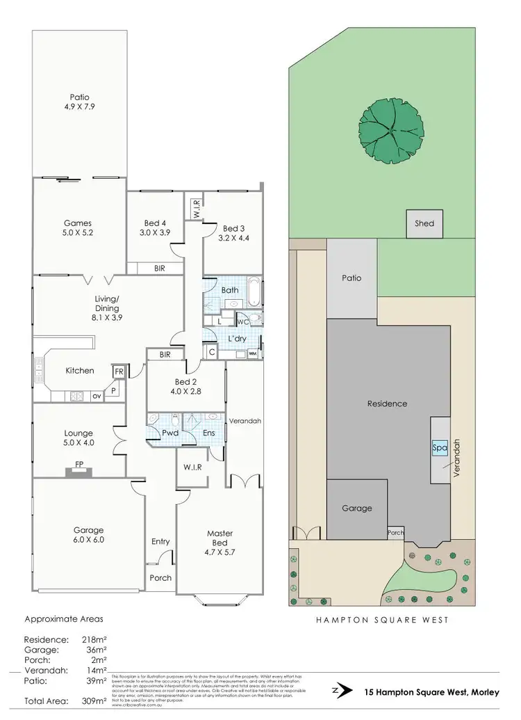 Floorplan of Homely house listing, 15 Hampton Square West, Morley WA 6062