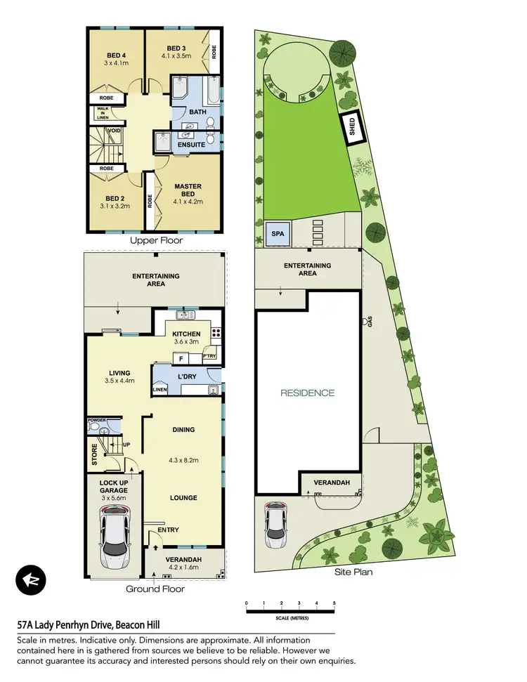 Floorplan of Homely house listing, 57A Lady Penrhyn Drive, Beacon Hill NSW 2100
