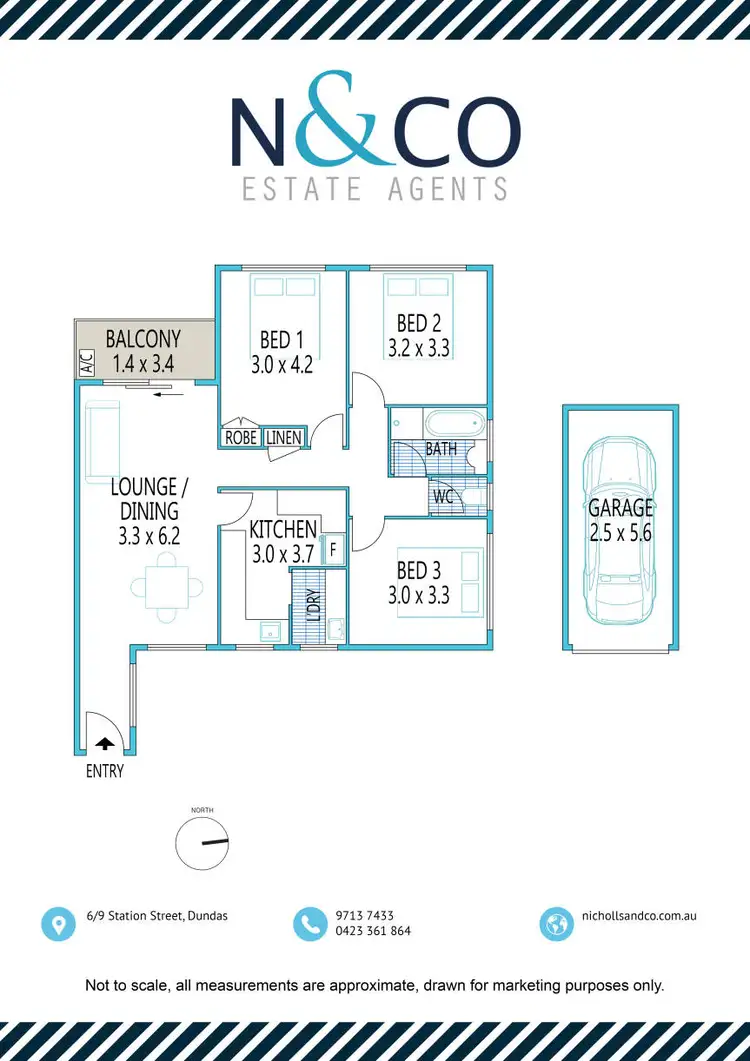 Floorplan of Homely apartment listing, 6/9 Station Street, Dundas NSW 2117