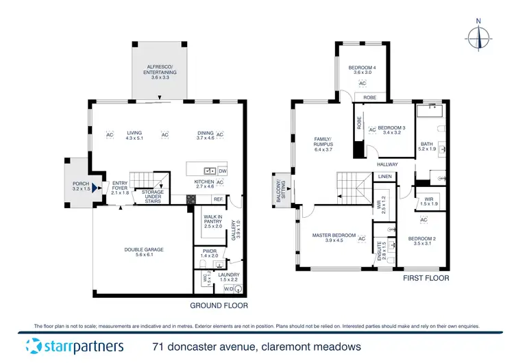 Floorplan of Homely semi-detached listing, 71 Doncaster Avenue, Claremont Meadows NSW 2747