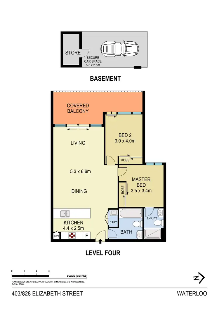 Floorplan of Homely apartment listing, 403/828 Elizabeth Street, Waterloo NSW 2017