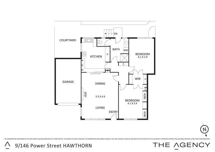 Floorplan of Homely apartment listing, 9/146 Power Street, Hawthorn VIC 3122