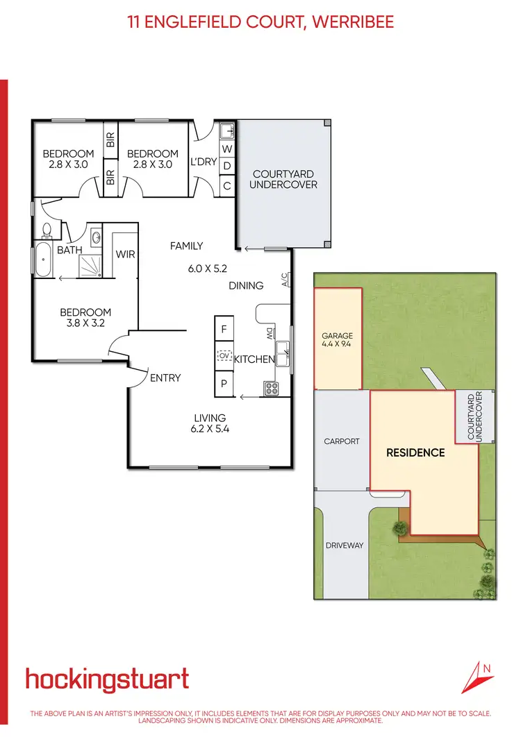Floorplan of Homely house listing, 11 Englefield Court, Werribee VIC 3030