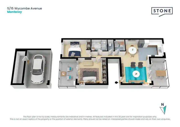 Floorplan of Homely apartment listing, 5/15 Wycombe Avenue, Monterey NSW 2217