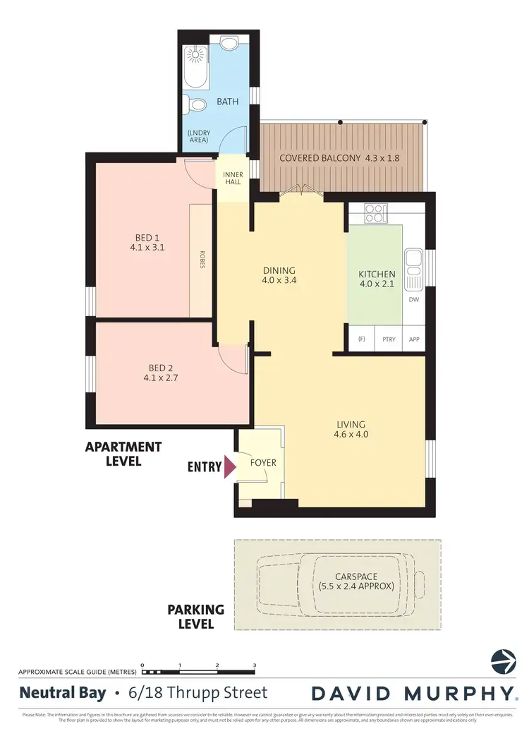 Floorplan of Homely apartment listing, 6/18 Thrupp Street, Neutral Bay NSW 2089
