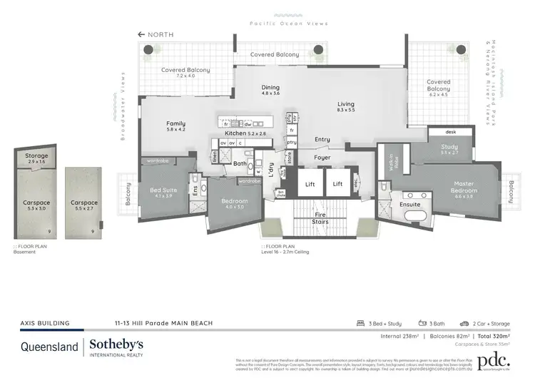 Floorplan of Homely apartment listing, 11 Hill Parade, Main Beach QLD 4217
