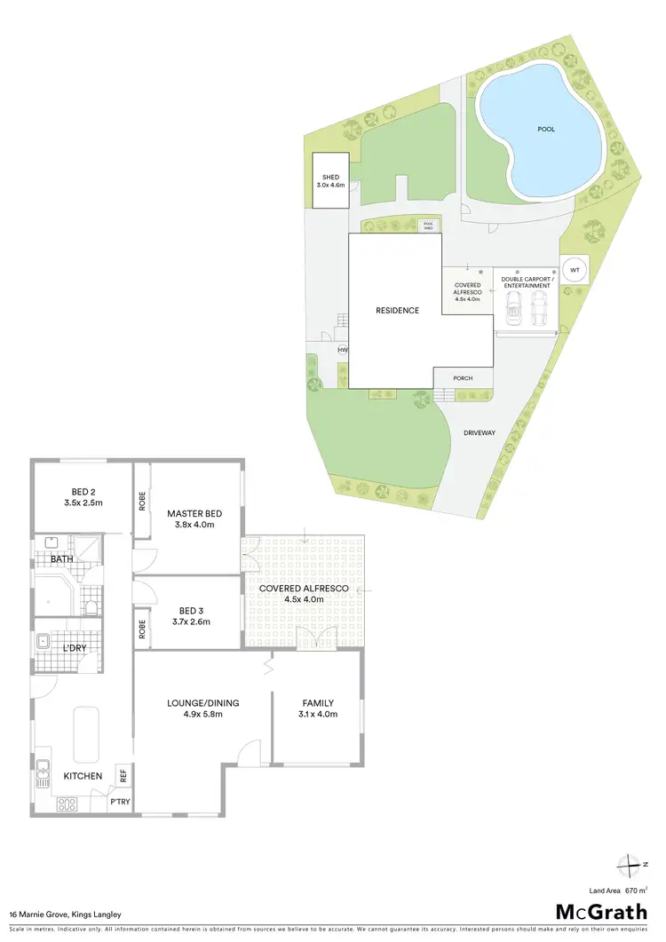 Floorplan of Homely house listing, 16 Marnie Grove, Kings Langley NSW 2147