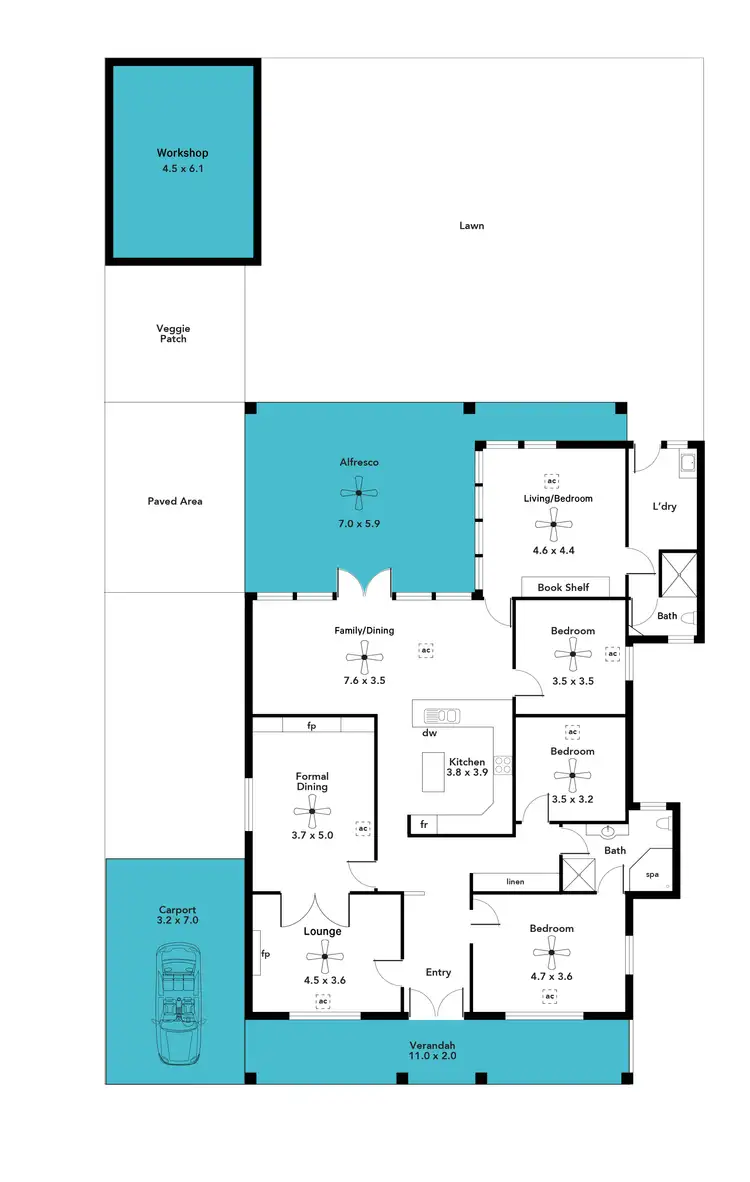 Floorplan of Homely house listing, 21 St Georges Avenue, Glandore SA 5037