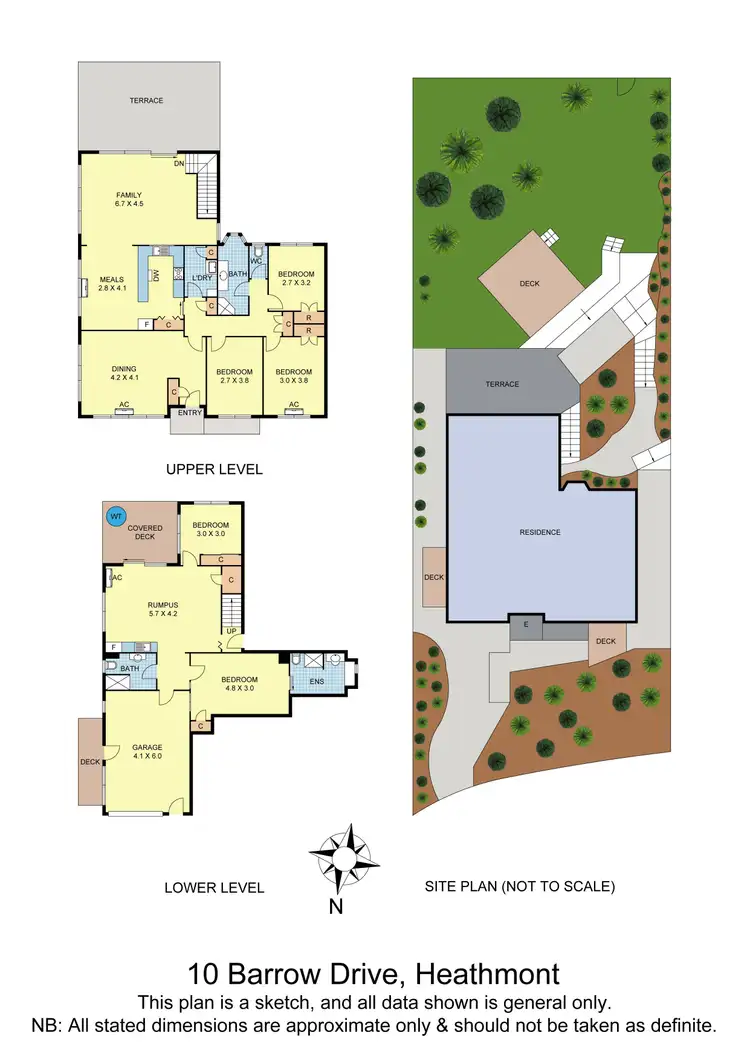 Floorplan of Homely house listing, 10 Barrow Drive, Heathmont VIC 3135