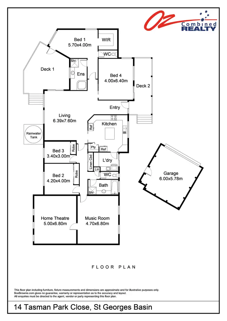 Floorplan of Homely house listing, 14 Tasman Park Close, St Georges Basin NSW 2540