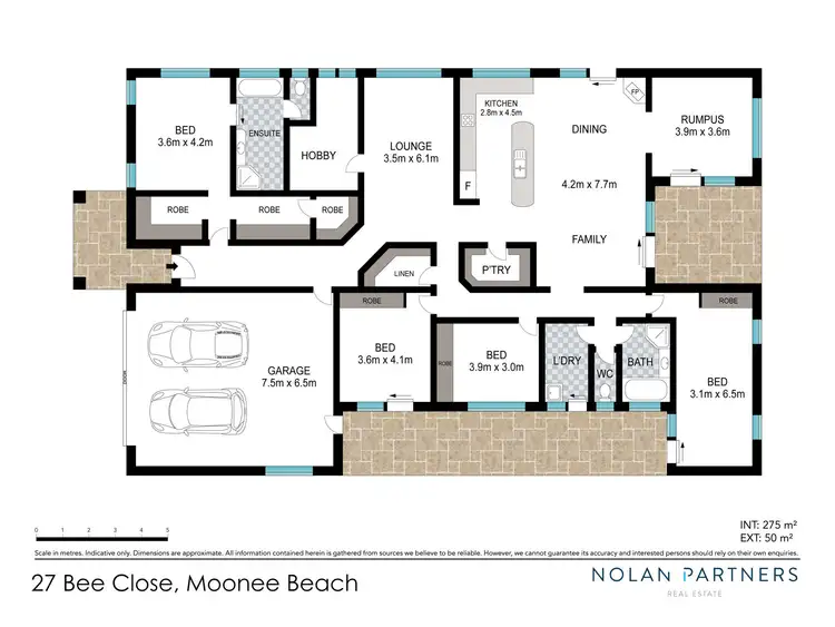 Floorplan of Homely rural property listing, 27 Bee Close, Moonee Beach NSW 2450