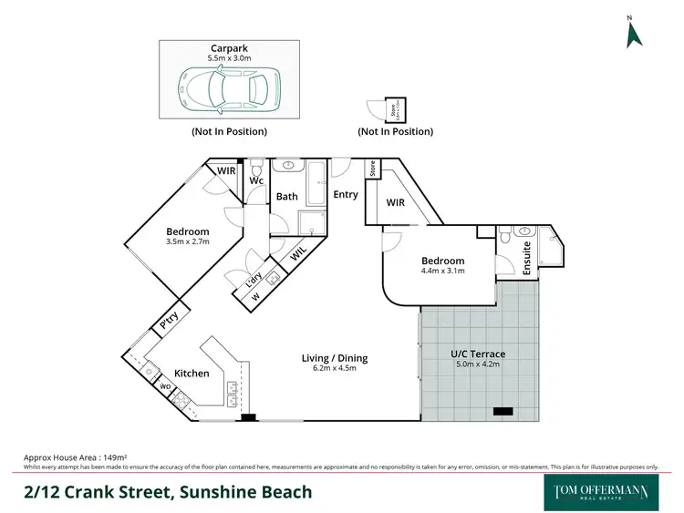 Floorplan of Homely unit listing, 2/14 Crank Street, Sunshine Beach QLD 4567