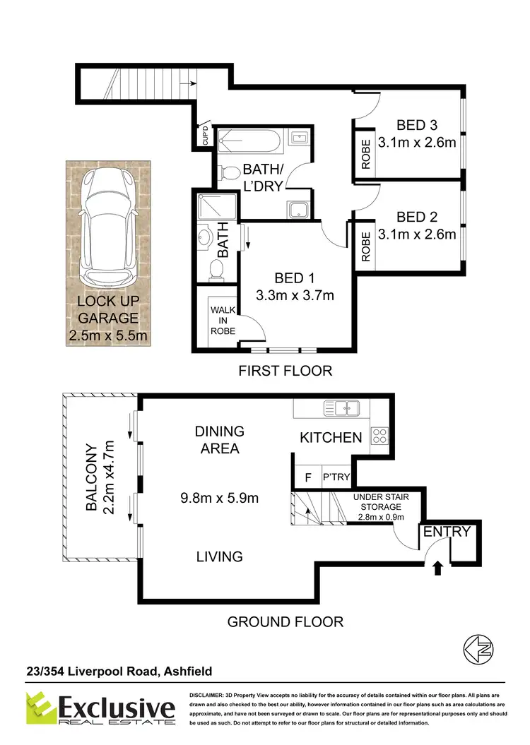 Floorplan of Homely apartment listing, 23/354 Liverpool Road, Ashfield NSW 2131