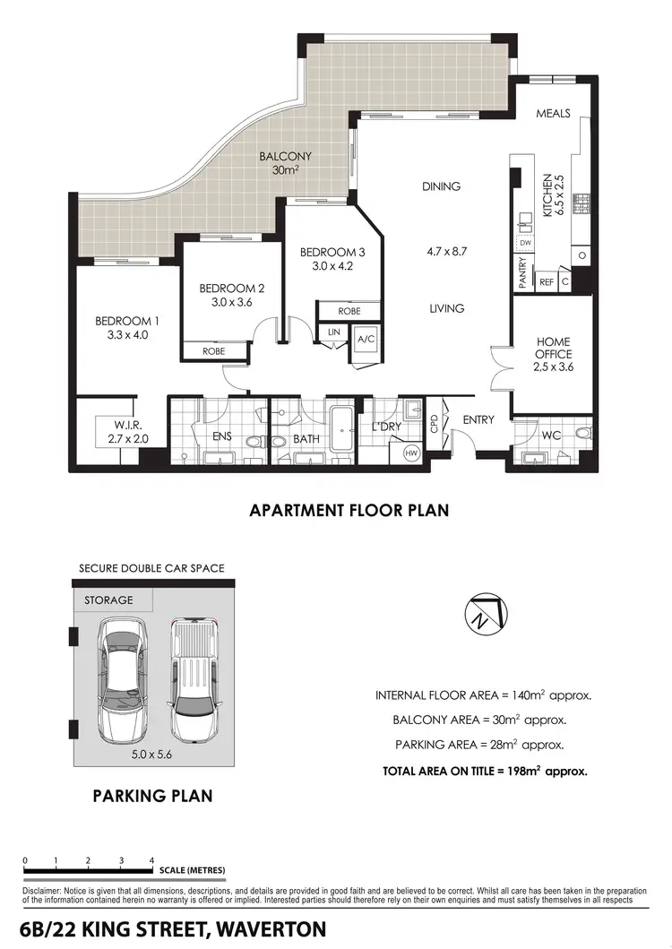 Floorplan of Homely unit listing, 6B/22 King Street, Waverton NSW 2060