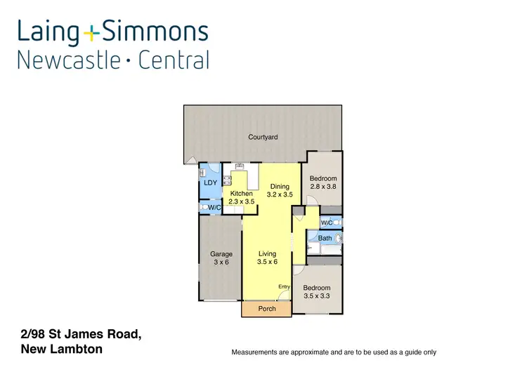 Floorplan of Homely house listing, 2/98 St James Road, New Lambton NSW 2305