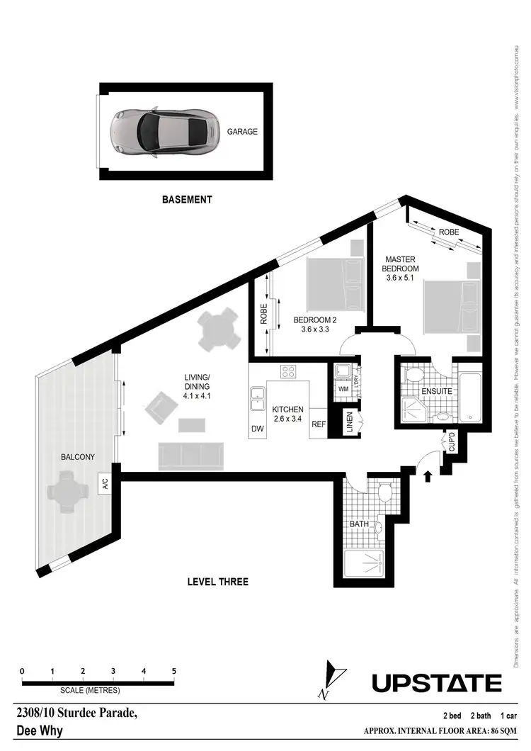 Floorplan of Homely apartment listing, 2308/10 Sturdee Parade, Dee Why NSW 2099