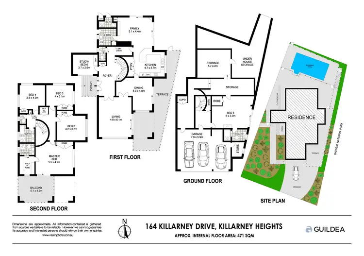 Floorplan of Homely house listing, 164 Killarney Drive, Killarney Heights NSW 2087