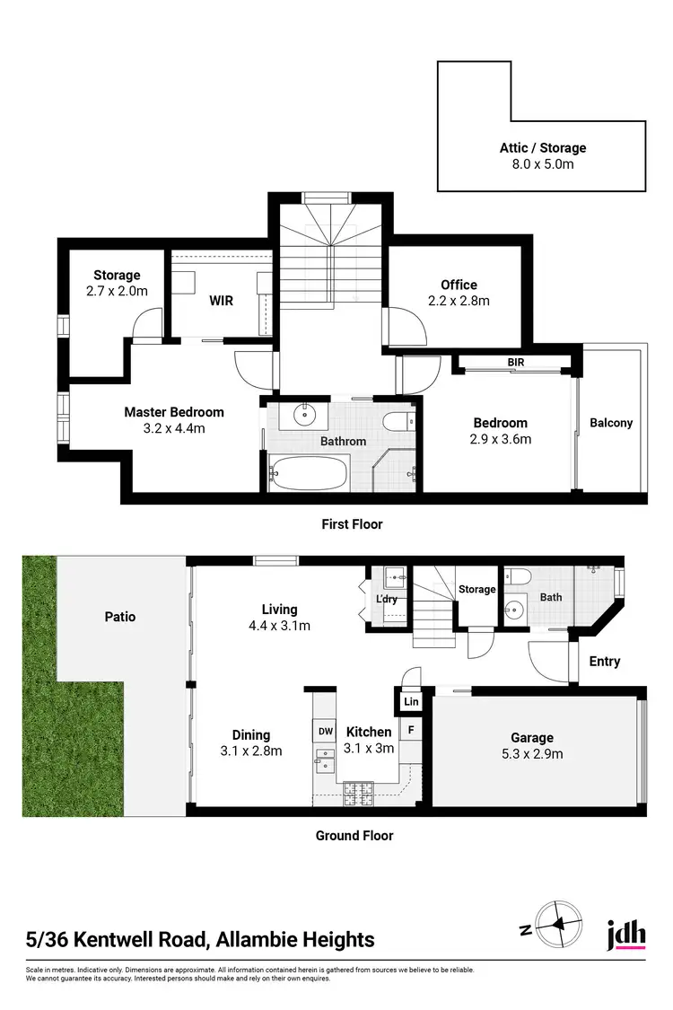 Floorplan of Homely townhouse listing, 5/36 Kentwell Road, Allambie Heights NSW 2100